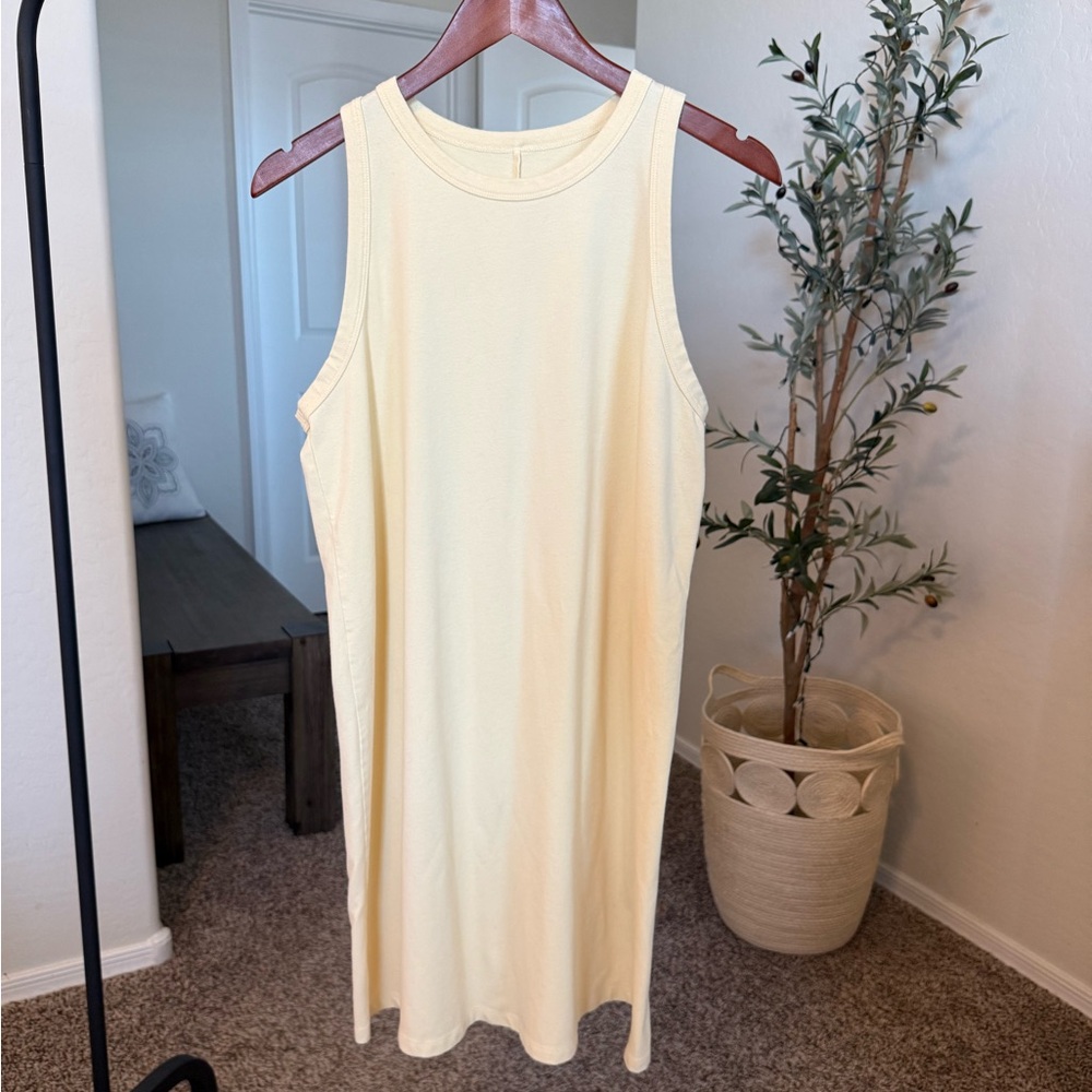 A New Day Light Yellow Tank Dress Size L